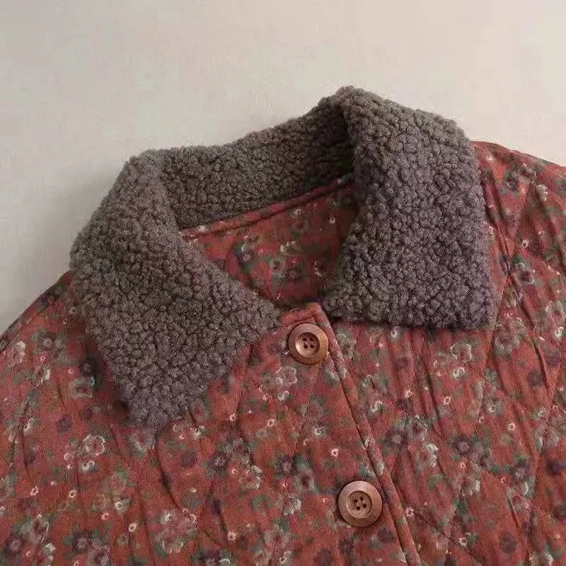 Женская осенне-зимняя свободная короткая куртка с хлопковой подкладкой Женское