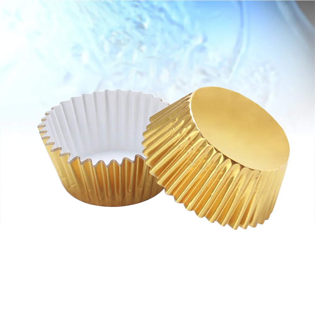 100 шт. чашки из алюминиевой фольги бумажная форма для торта вкладыши кексов