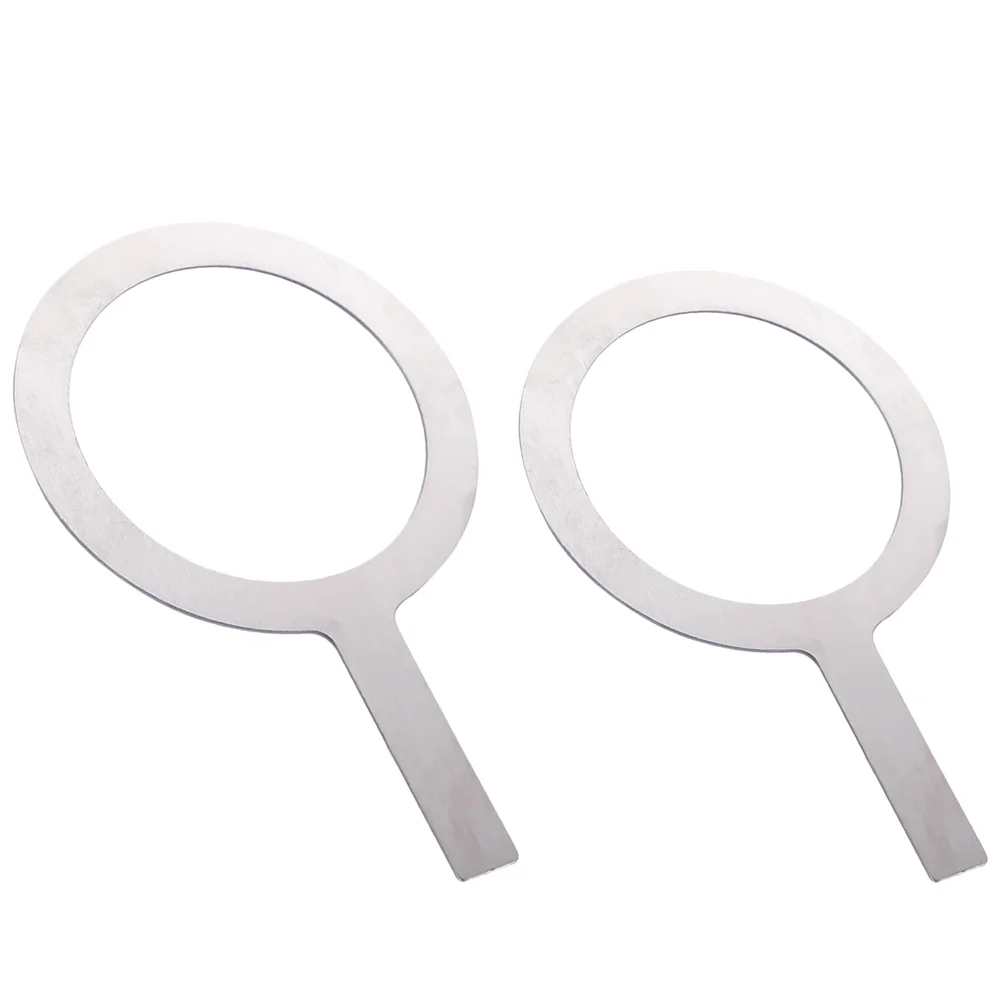 

Cup Ring Rim Covers Baking Rings Steel Stainless Tea Coffee Metal Cake Cover Circle Handheld Brulee Making Tart Mug Gasket Rims