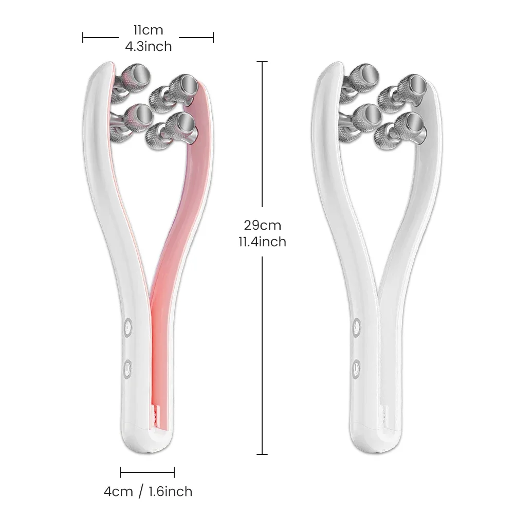 Электрический роликовый массажер для лица инструмент похудения и двойного