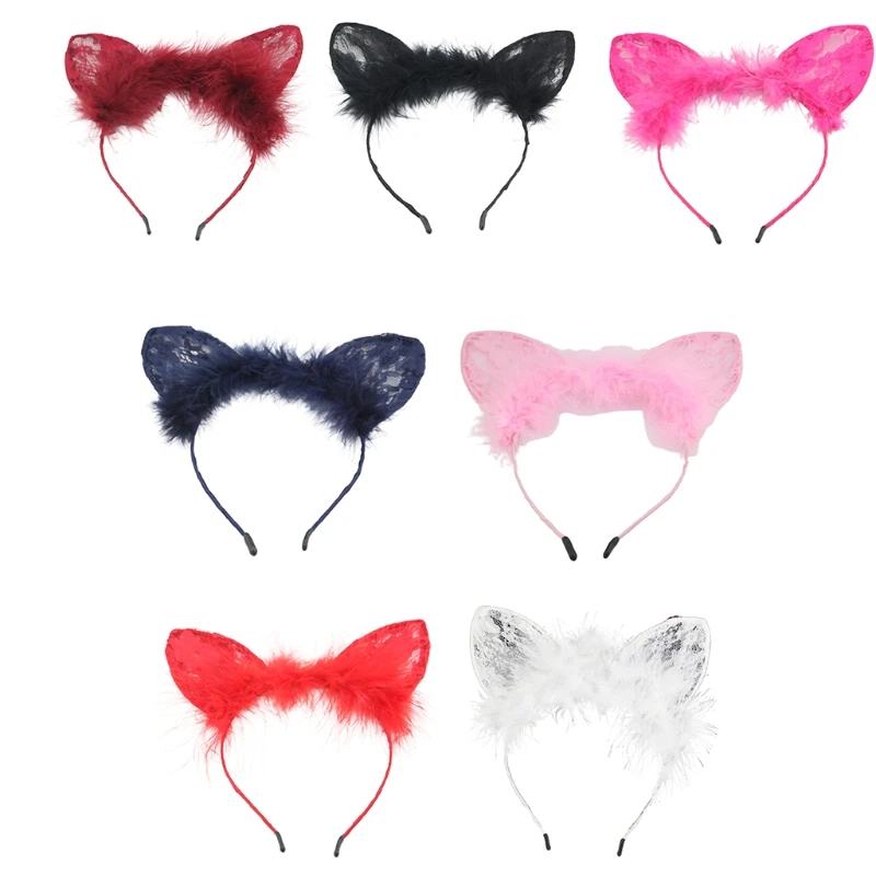 

Novelty Headband Cartoon Ear Shaped Hairhoop Cute Hair Band for Women Girl