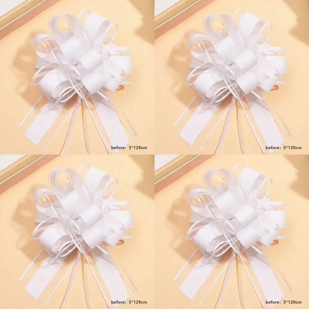 

Шелковые ленты с бантами для свадебного автомобиля 4/10 шт