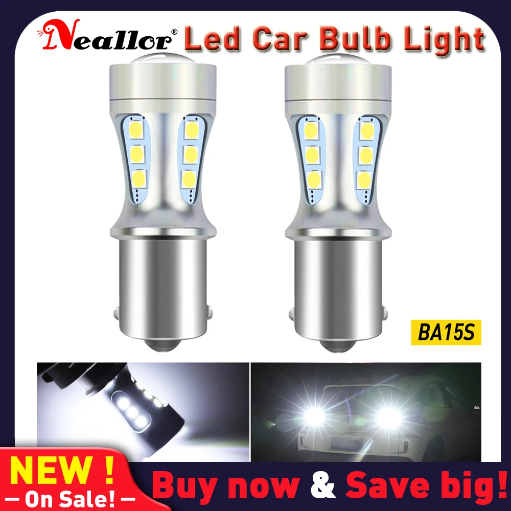 

P21W Led Canbus 1156 BA15S Drl Diode Bulbs On Cars Backup Turn Signal Lamps Brake Reverse Lights For Peugeot 206 406 508 407 307