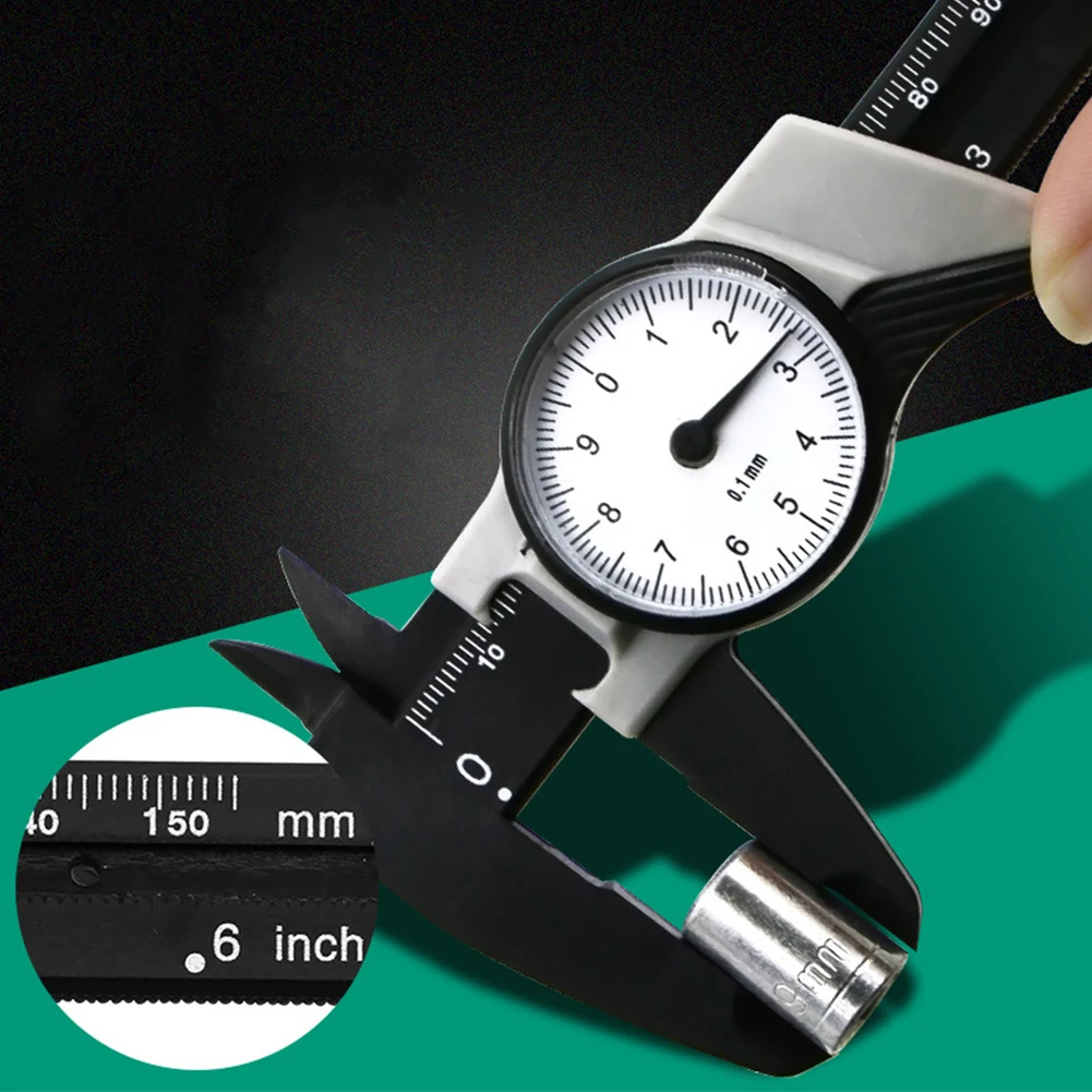 

0-150mm Portable Precision Metric Imperial Micrometer Vernier Caliper With Dial Building Engineering Durable Measuring Tool