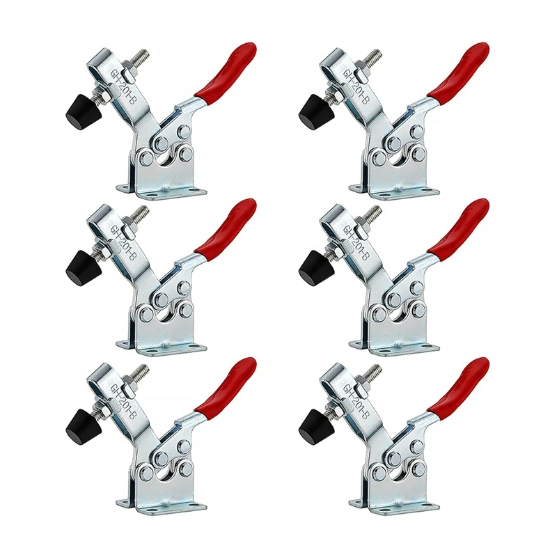 

4PCS Toggle Clamp Vertical Hand Tools 201-B Horizontal Quick Release Toggle Clamp, Antislip Toggle Grips Tool