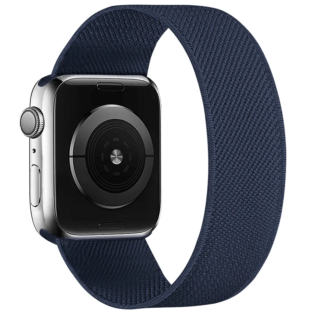 

Nylon strap For Apple watch band 44mm 40mm 38mm 42mm 45mm 41mm correa SOLO LOOP watchband bracelet iWatch series 3 4 5 se 6 7