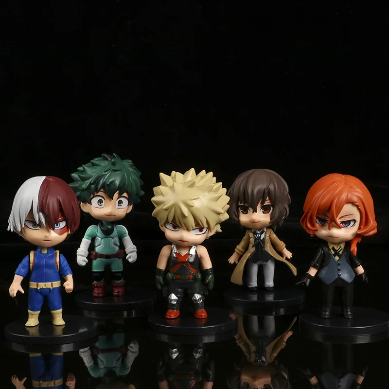 

BANDAI My Hero Academia Anime Figures Midoriya Izuku Bakugou Katsuki Todoroki Shoto Toy Figurines Action Figure CANDY TOYS