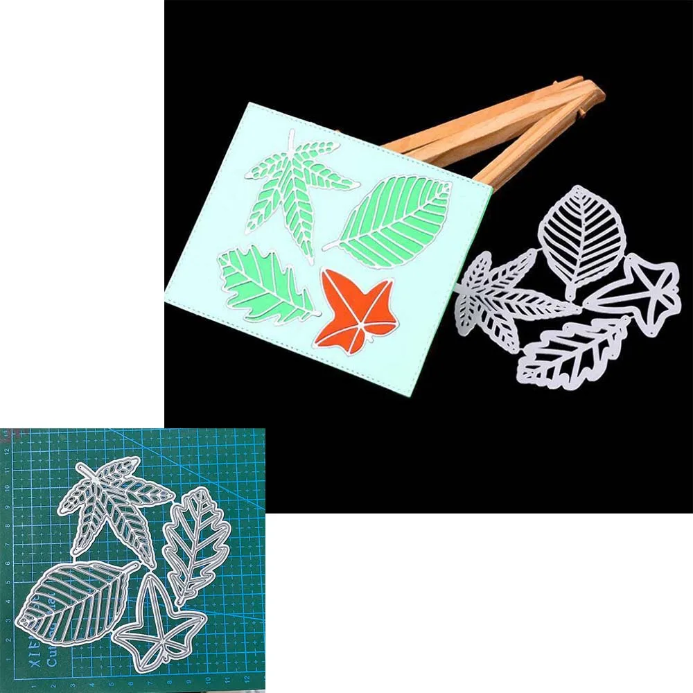 

Leaf Cutting Dies Blade Punch Embossing Scrapbook Papercutting Greeting Cards Knife Mold Decorative Crafts Punch Stencil