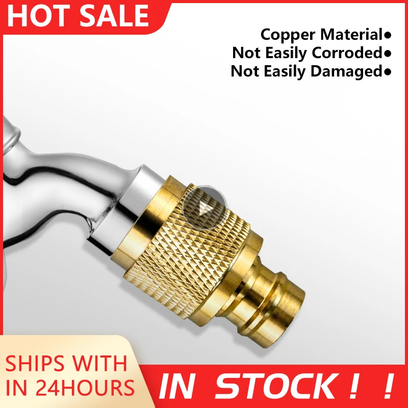 

Brass 1/2 "3/4" Thread Quick Connector Garden Irrigation Connector Water Tap Nozzle Faucet Adapter Garden Hose Pipe Connector