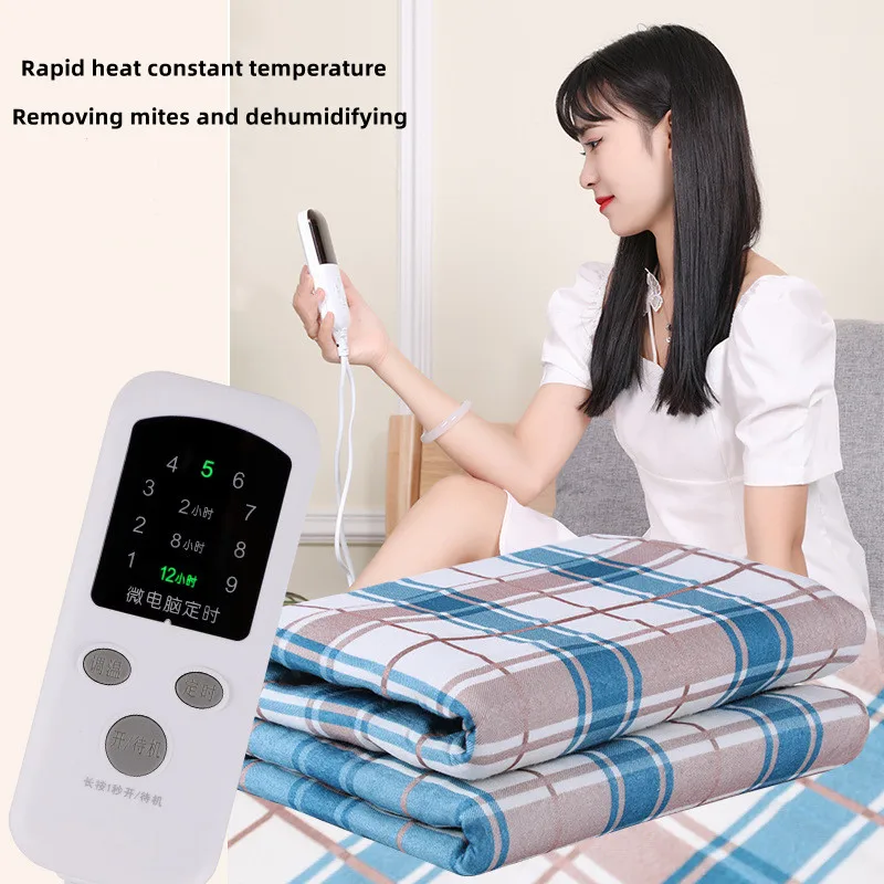 

Electric Blanket Thicker Heater Double Body Warmer Heated Blanket Thermostat Electric Heating Blanket Electric Heating 220v