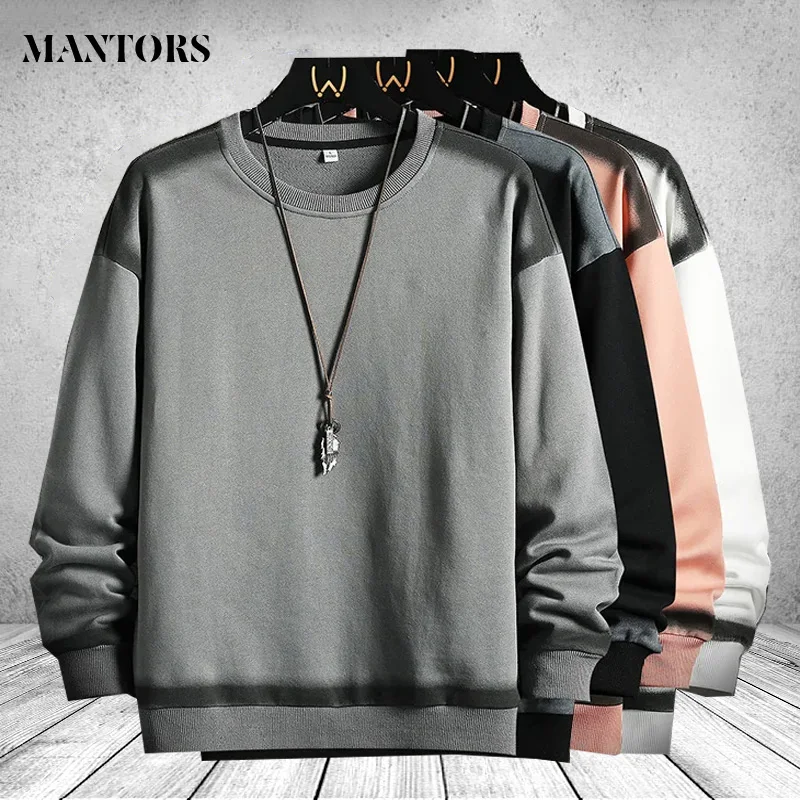 

Hoodies Sweatshirt Men's Spring Autumn Korean Pullover Streetwear Male Casual Round Neck Fashion Clothes Mens Oversized Tops