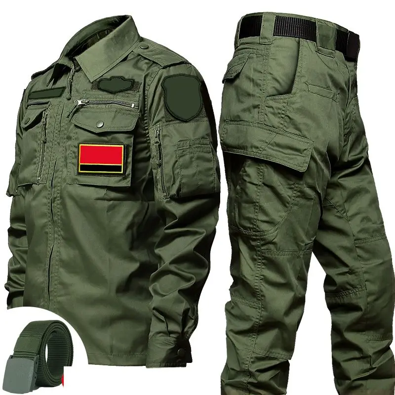 Instructor training suit Men's tactical military training suit Genuine summer military green black military fan clothing