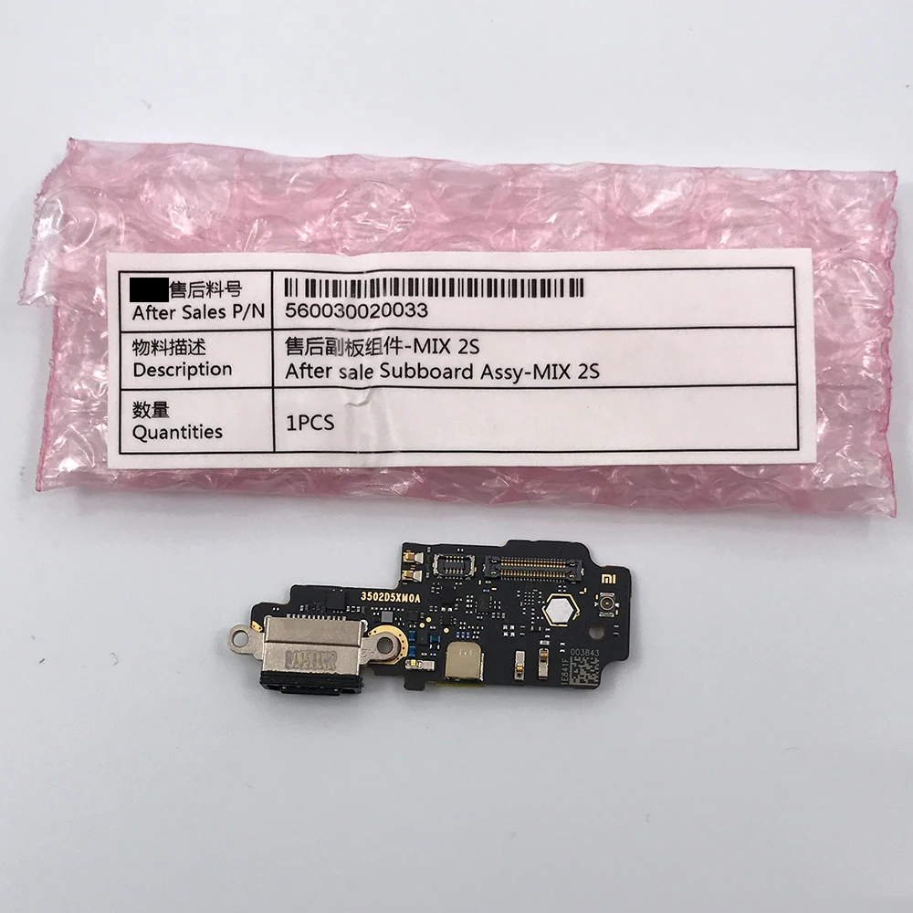 100% Оригинальный зарядный порт для Xiaomi Mi Mix 2S Mix2s зарядная Плата USB док-станция