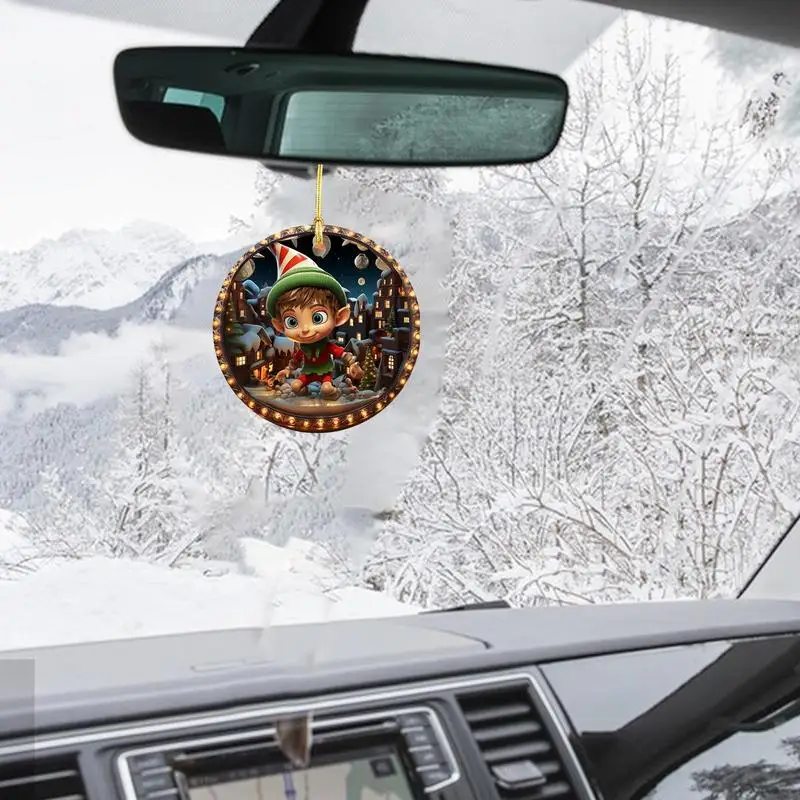 Украшения для рождественской елки акриловые 3D визуальные эффекты