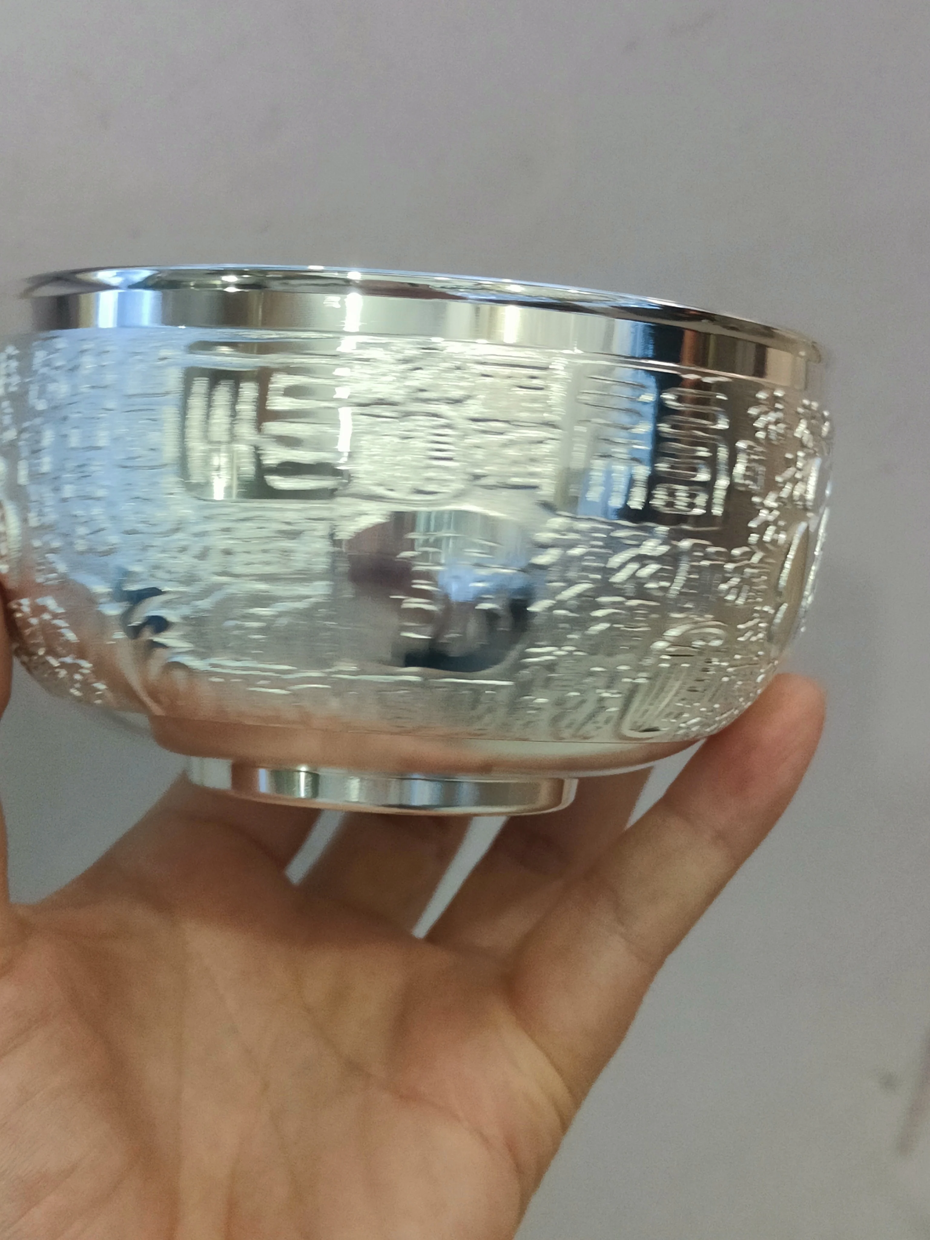 Китай. Индивидуальное классическое серебряное украшение Momofuku маленькое