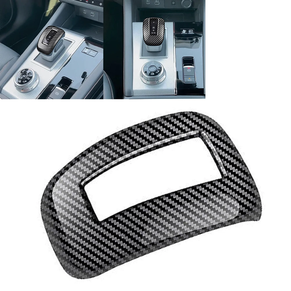 

Аксессуары рукоятка рычага переключения передач комплект отделки передней внутренней отделки 1 шт. ABS черный узор из углеродного волокна для Outlander 2022 +