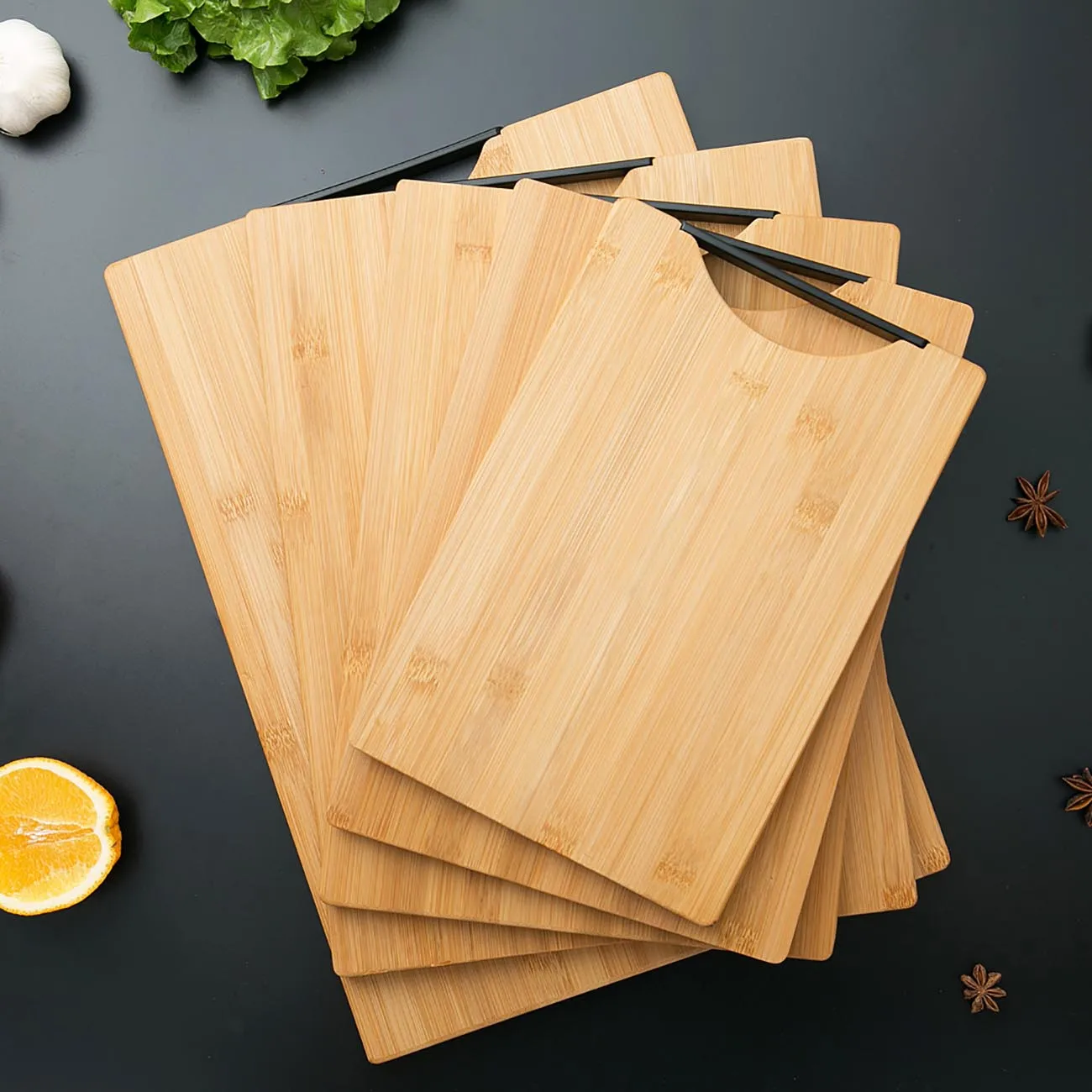 

High Quality Kitchen Wood Cutting Board with Handle Thicken Bamboo Chopping Board Block Non-slip Cutting Mat Pad Kitchen Tools