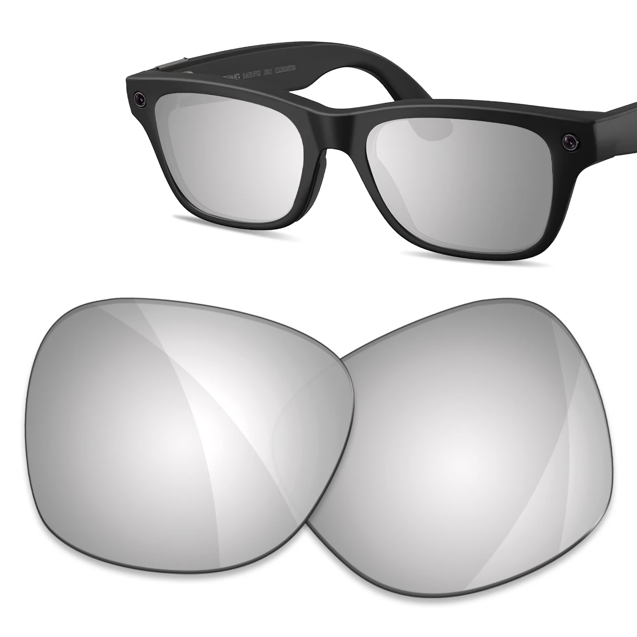 Фото Премиум-сменные линзы для Ray-Ban Meta Blayzer (Gen 2) RW7001, оправа 54 мм – устойчивы к царапинам и имеют 100% УФ-фильтр. №4