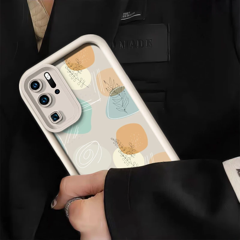 Фото Чехол для телефона Huawei P50 Pro P40 Lite 5G P Smart Pro Y7A Y9S Y9 Prime 2019 P30 P20, роскошный противоударный силиконовый чехол с рисунком №3