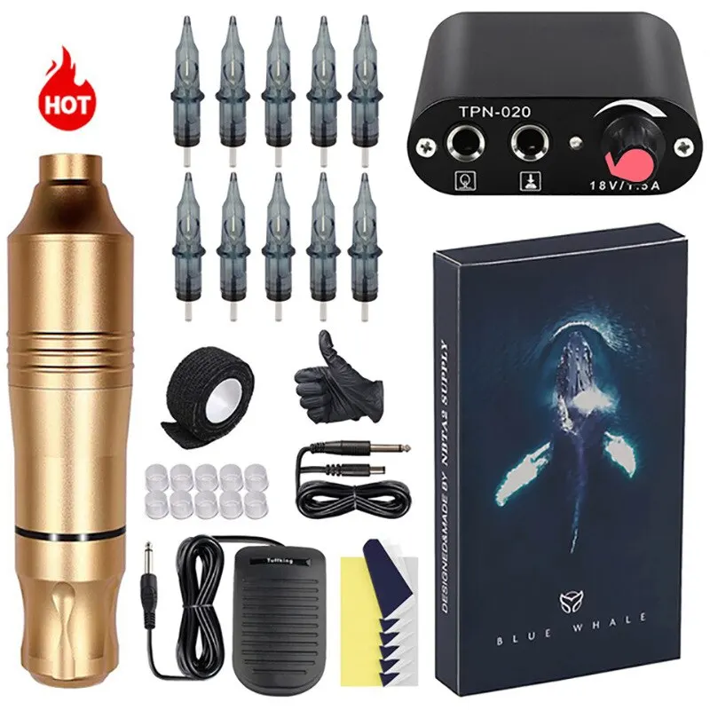 MiniTattoo Power Pen Motor Tattoo Machine Set Tattoo Pen Set