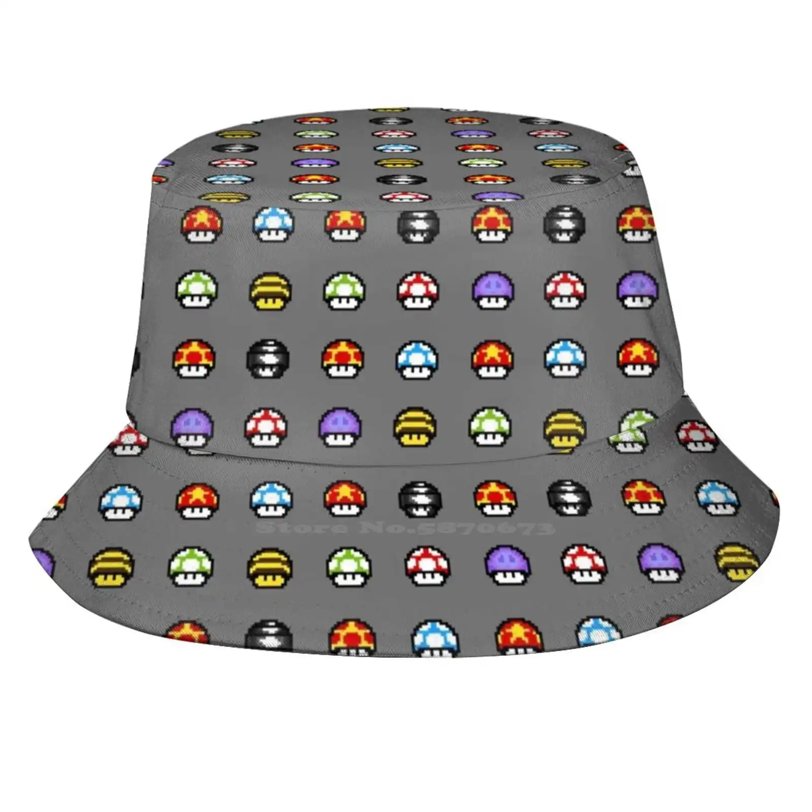 

Ретро пикселей дизайн-грибы искусственные ведра шляпа ядовитый гриб супер гриб 1 вверх гриб Свободная жизнь Гриб пчела