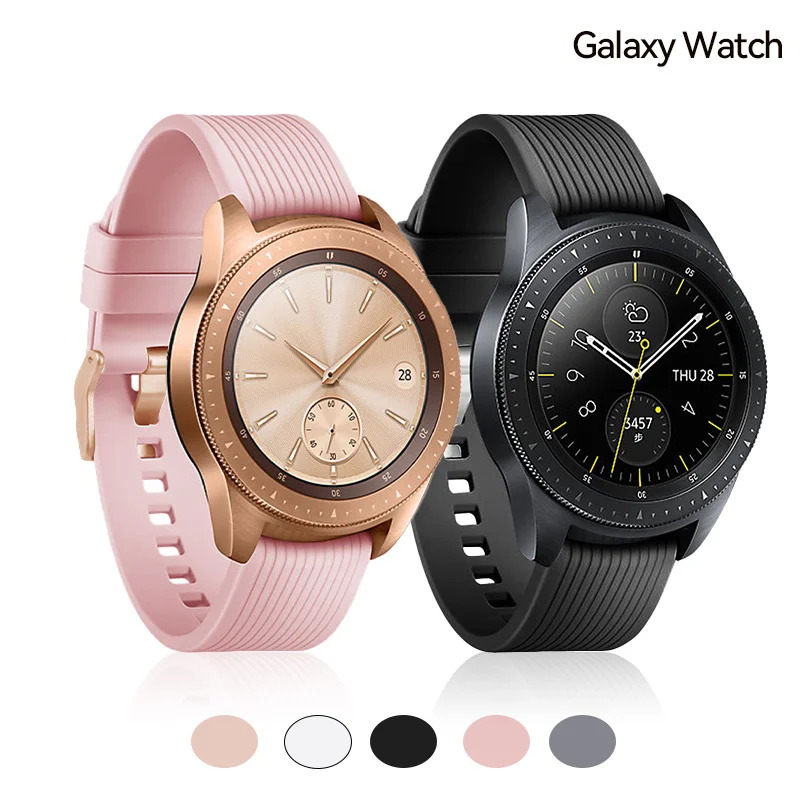 

Ремешок силиконовый для Samsung Galaxy Watch 3 46 мм 42 мм Active 2 40 мм 44 мм Gear S3, браслет для Huawei GT2 Pro, 20 22 мм