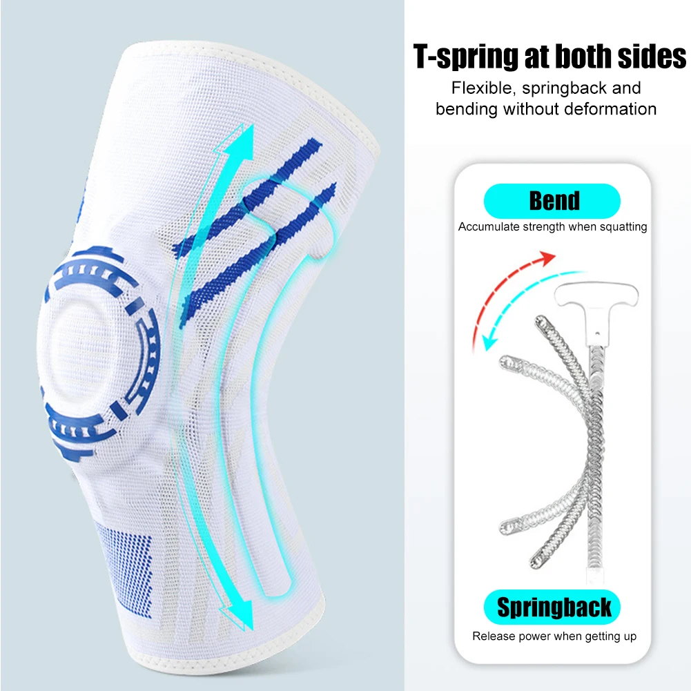 

Компрессионный наколенник, Нескользящие наколенники для фитнеса, износостойкий наколенник унисекс для баскетбола, езды на велосипеде, тан...