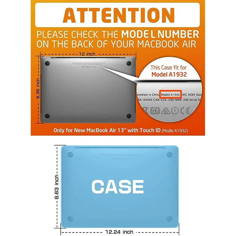 SUPCASE для MacBook Air 13 чехол 2018 UB тонкий прорезиненный чехол-бампер из ТПУ дюймов (A1932) с