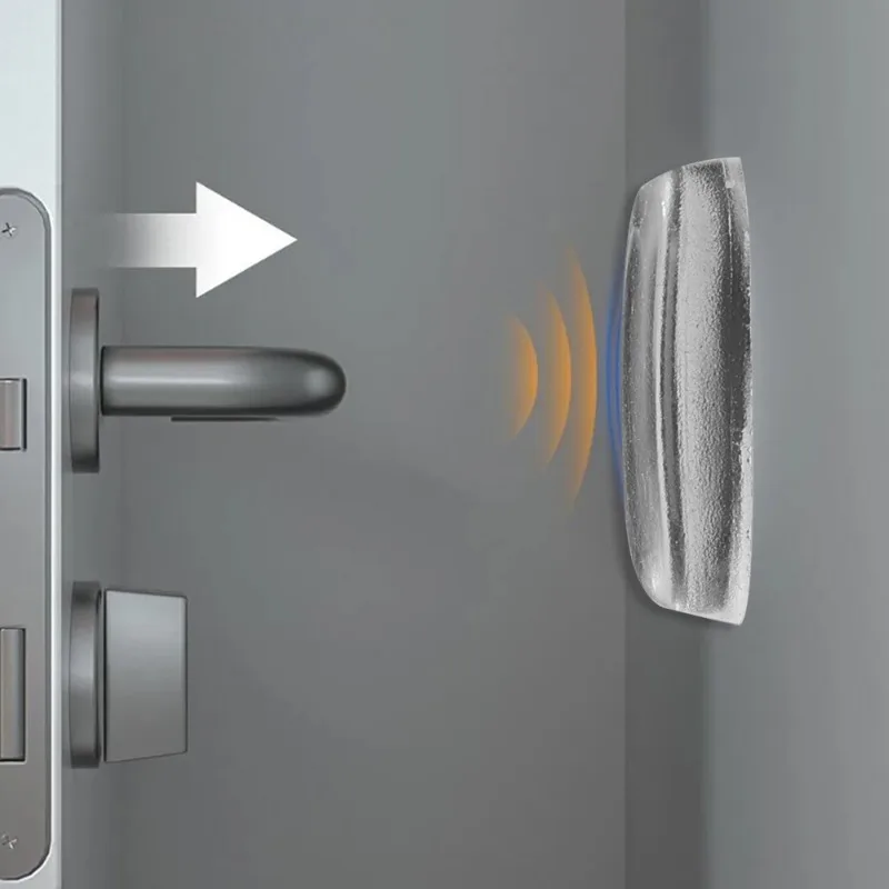 6 шт. дверной стопор силиконовые противоударные накладки прозрачные