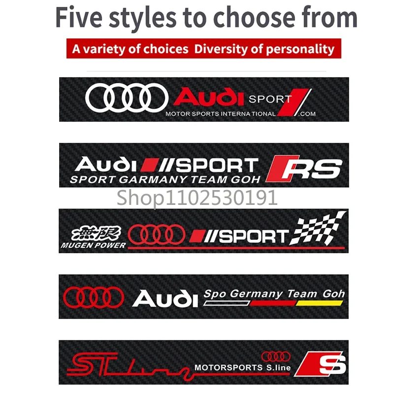 Углеродная наклейка для переднего лобового стекла автомобиля декоративные