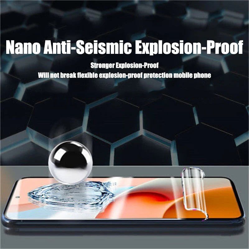 4Pcs Full Cover Hydrogel Film For Xiaomi Redmi Note 10 10S 11 Pro 7 8 9 9T POCO F3 F2 M3 X3 NFC Screen Protector |