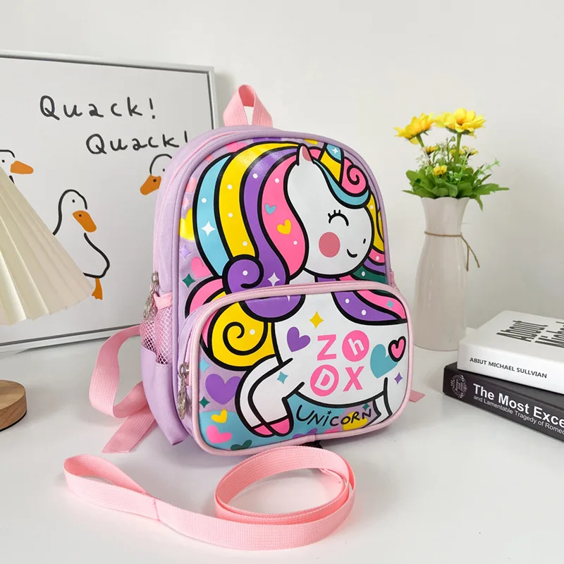Children Cute Backpack In Kindergarten New Personalized Car Boy School Bags Cartoon Unicorn Girl Schoolbag Travel Gift