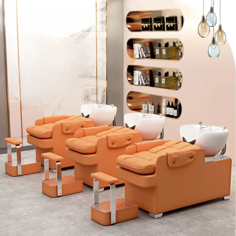 Кресло умывальник белый стильный аксессуар для мытья волос кресло мебель салона