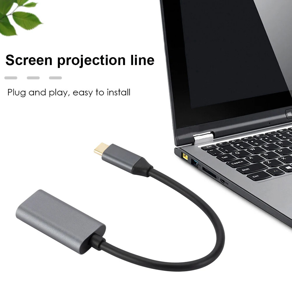 

Кабель-переходник с Type-C на HDMI для проекции экрана телефона Android из алюминиевого сплава