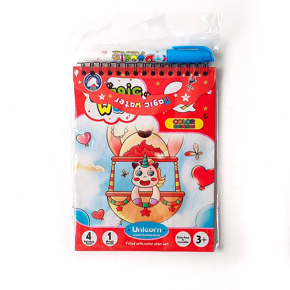 

Hot Sale Toddler's Magic Water Painting Book Repeated Unicorn Children's Drawing Board Manual Magic Baby Early Education