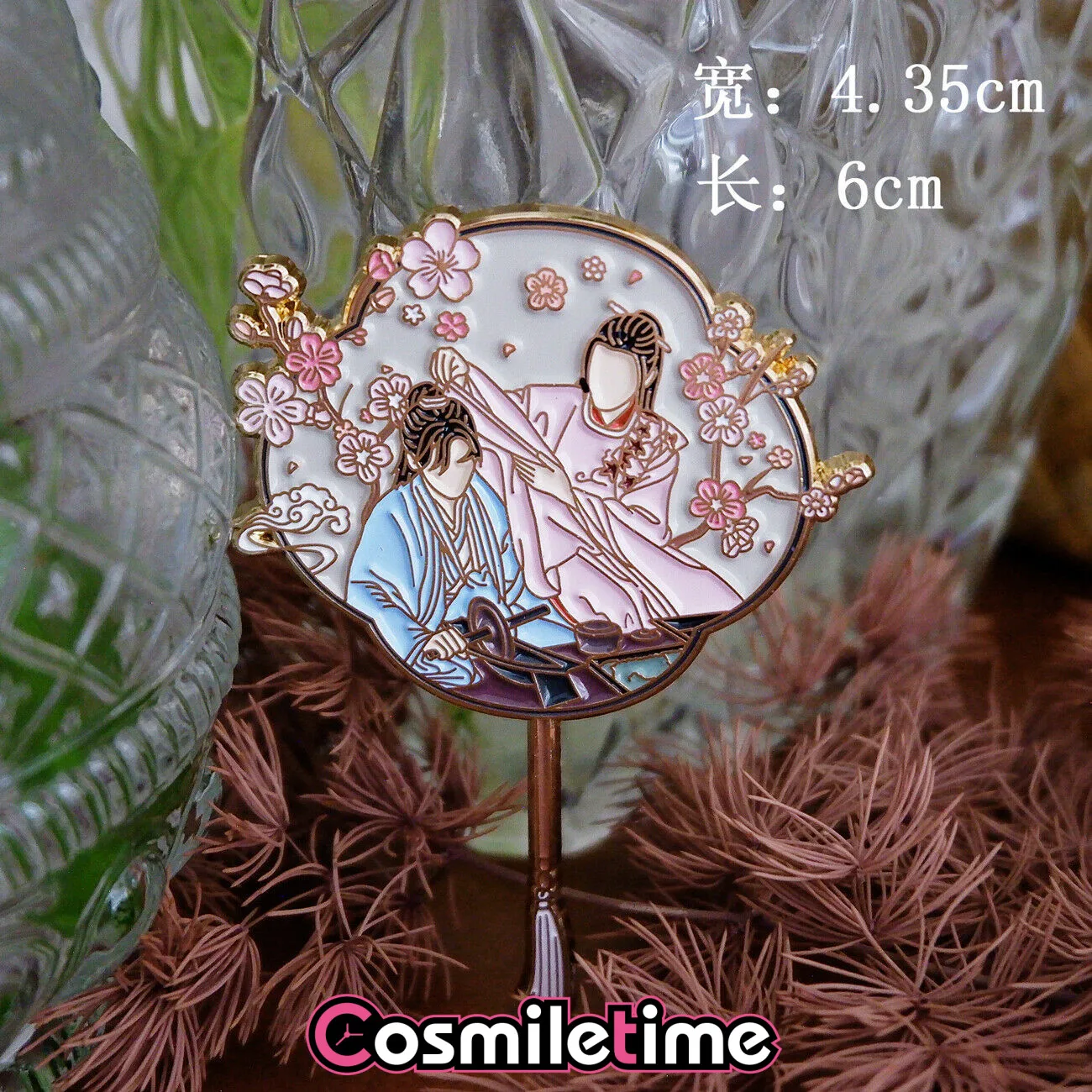 

WORD OF HONOR Shan He Ling Wen Kexing Zhou Zishu The Fan Metal Badge Brooch Pin