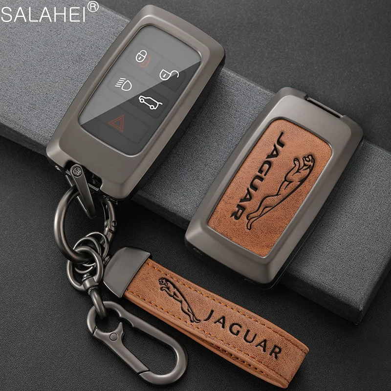 

Zinc Alloy Car Remote Key Fob Case Cover Shell Bag For Jaguar XF XJ XJL XE C-X16 XKR XK V12 E-PACE Guitar Keychain Accessories