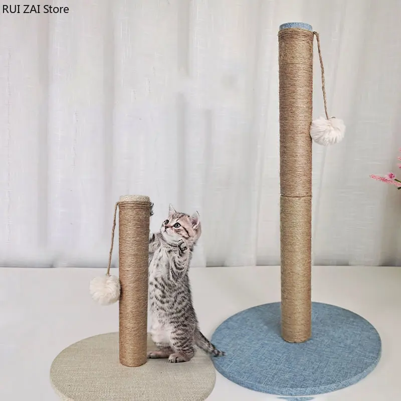 

Post for Kitten Climbing Post Jumping Tower Toy with Ball Cat Scraper Pet Furniture Accessories Cats Toy Sisal Cat Scratching