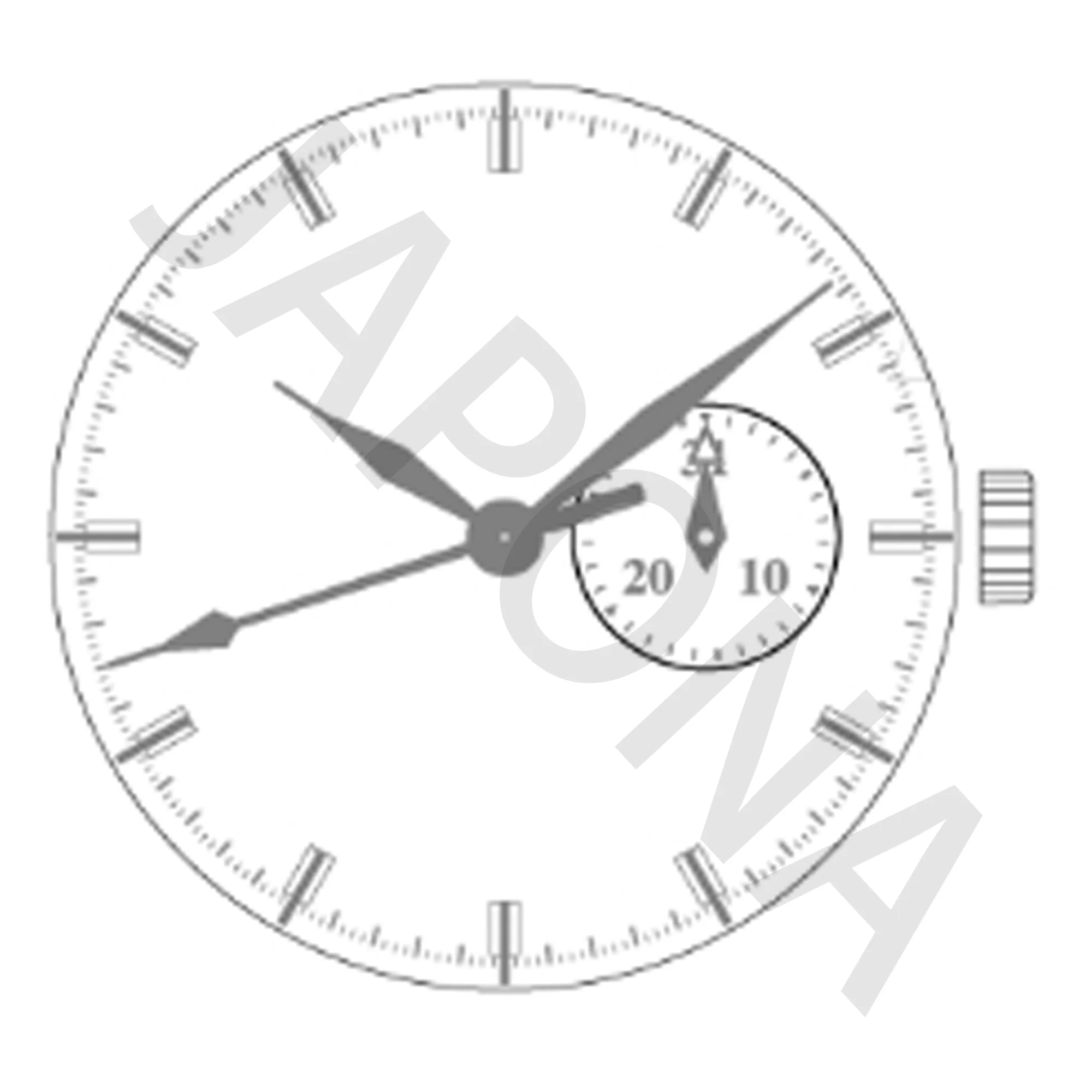 VH65 MOVEMENT TMI VH65 movement Sweep second Multi-eye (date) JAPAN QUARTZ MOVEMENT