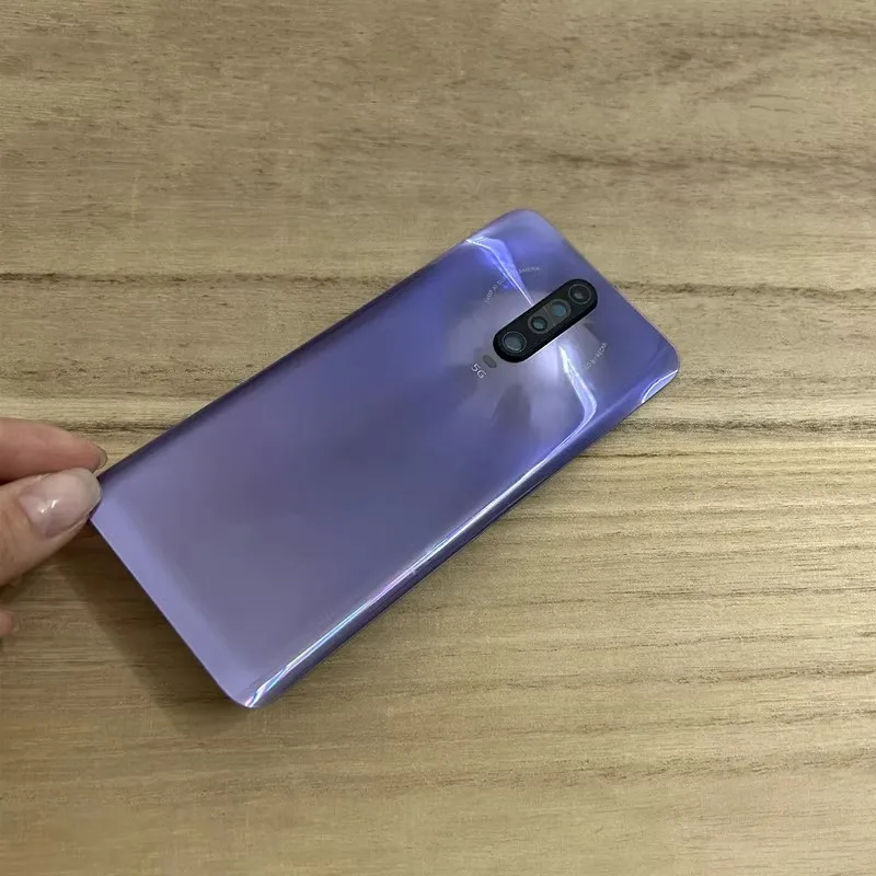 Фото K30 4G 5G задняя крышка аккумулятора для Xiaomi Redmi K30/K30i задний корпус стеклянный корпус замена запасных частей для ремонта + объектив камеры №2