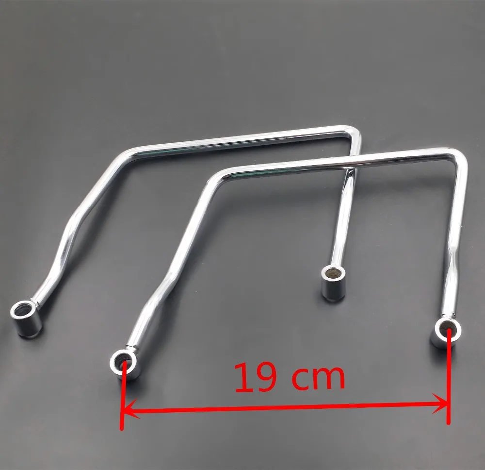 

19 см седельная сумка для багажа, опорный кронштейн для крепления на планку для Honda Shadow Aero VT 750 600 VLX Yamaha Vstar 650 400 V-star Custom