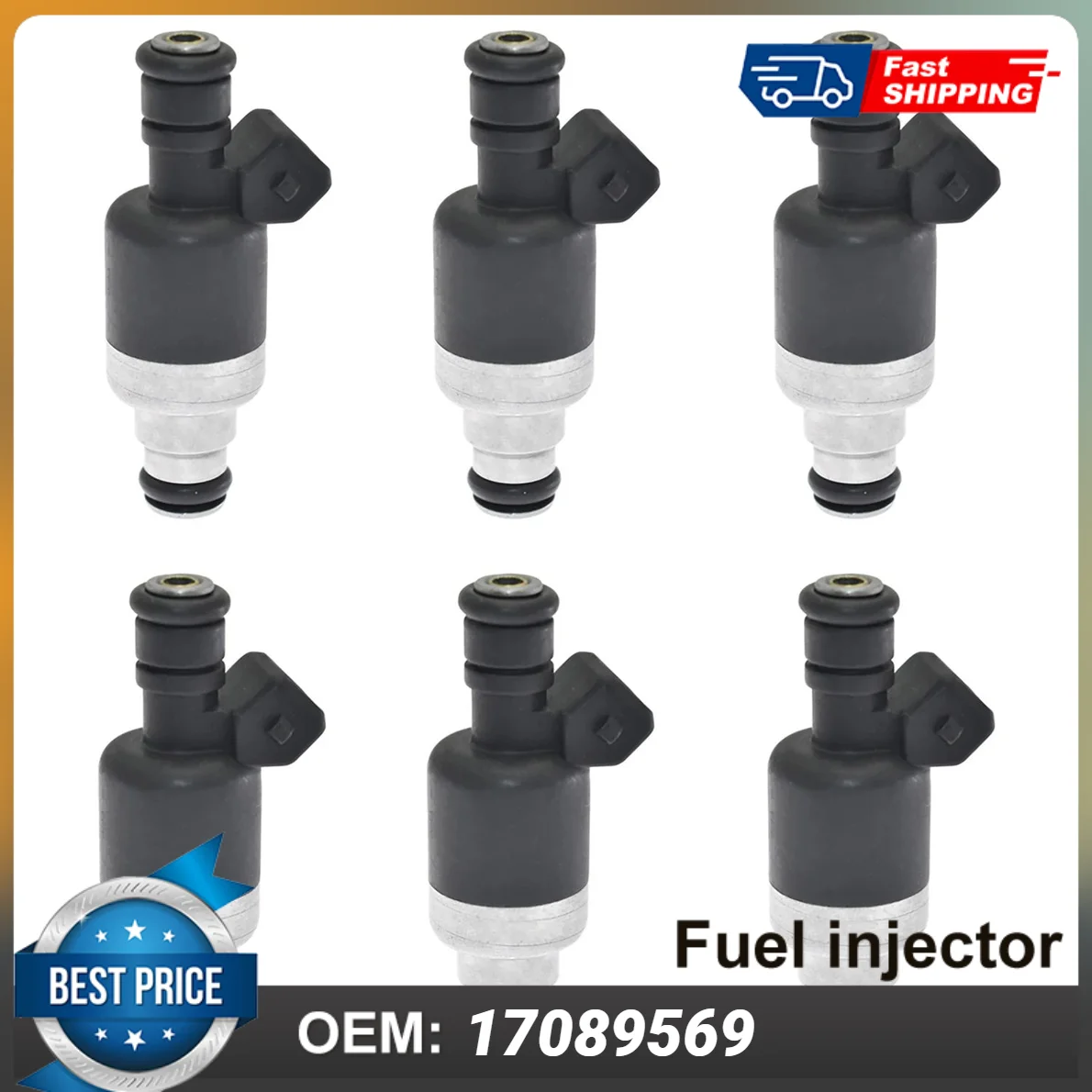 6 шт. Топливная форсунка 17089569 для Buick Regal Century Pontiac Firebird Oldsmobile V6 2 8 3 1 Прямая поставка
