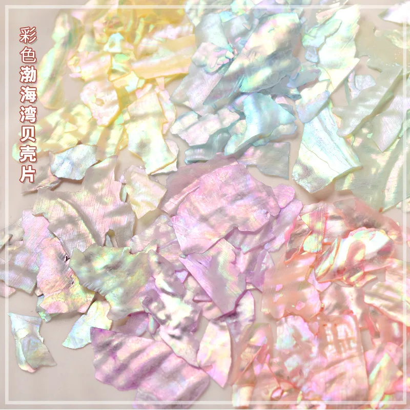 6 сеток/коробка натуральный нерегулярный кусочек ракушек чешуйки подвески для