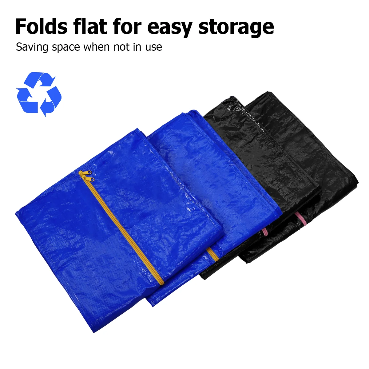 

4pcs Packaging Backpack Clothing Carrier Bag Moving Clothes Bags Large Capacity Tote Storage Bag Moving Tote Bags