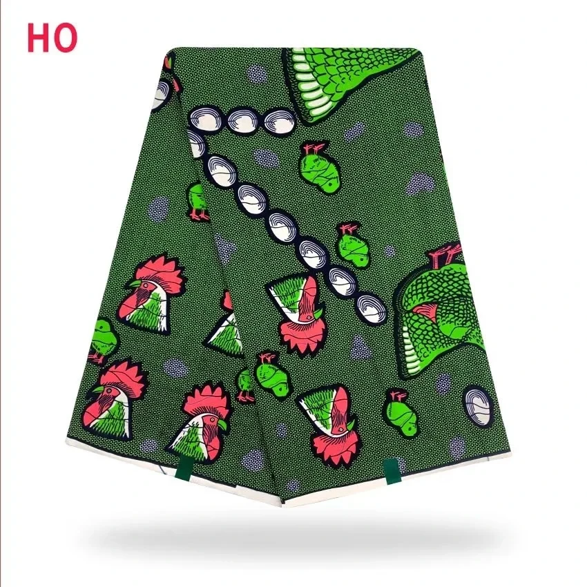 

Fashion Real Dutch African Wax Prints Fabric High Quality 100% Cotton Ankara Clothing Nigerian Style Batik Materials 6 Yards/pcs