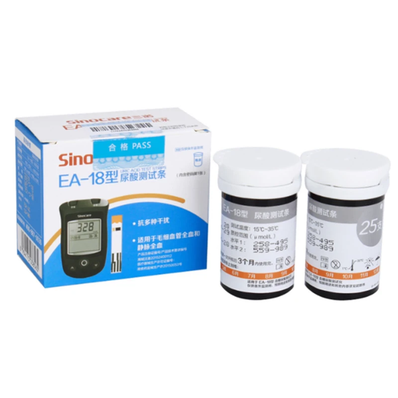 Глюкометр Sinocare 2n1 для измерения уровня глюкозы в крови 50 тест-полосок