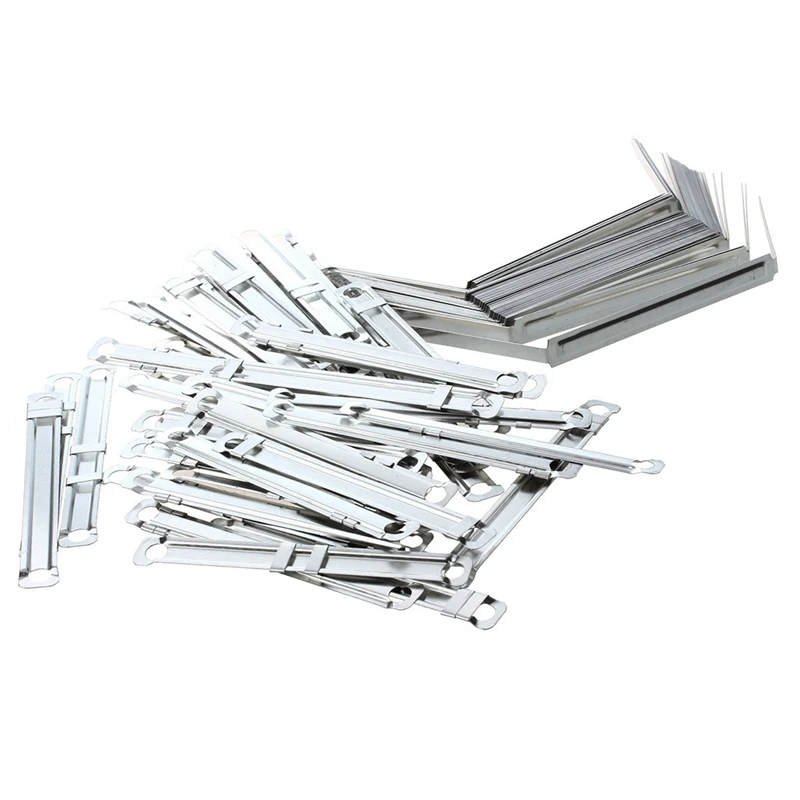 

50 Sets Metal Office Fasteners Clips For Paper File