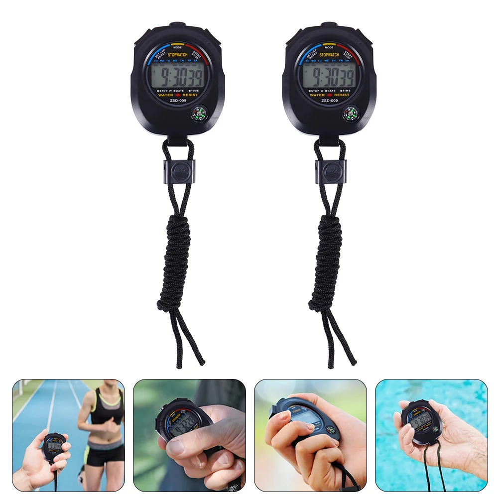 

2PCS Practical Game Stopwatches Stopwatch for Matches Training Stopwatches