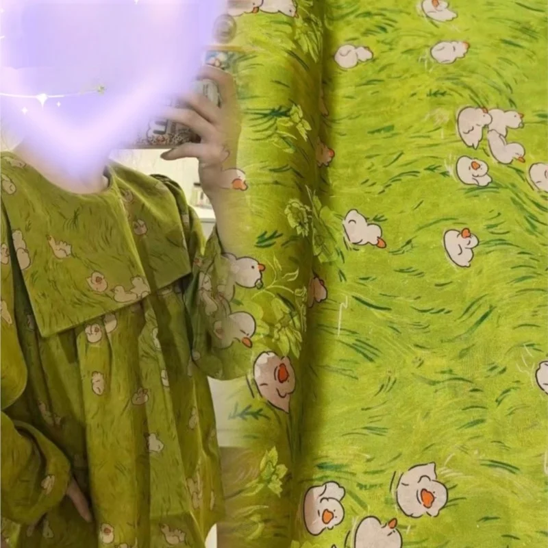 Hundred шелковая марлевая ткань Shunde костюм Cheongsam рубашка полуюбка