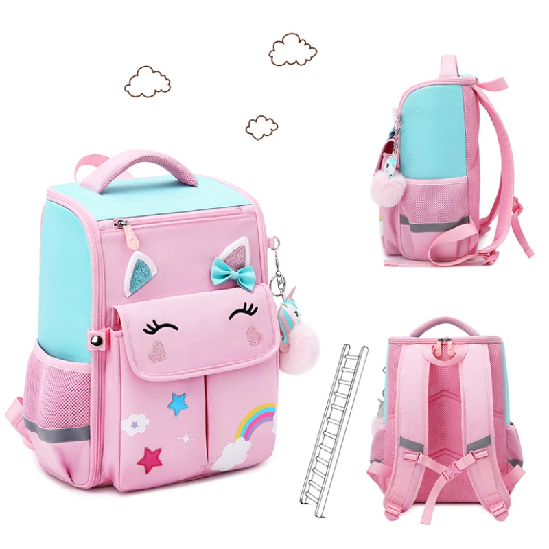 2022 New Cute Student Boys Girls School Bags Cartoon Unicorn Dinosaur Children Backpack In Kindergarten Travel Gift